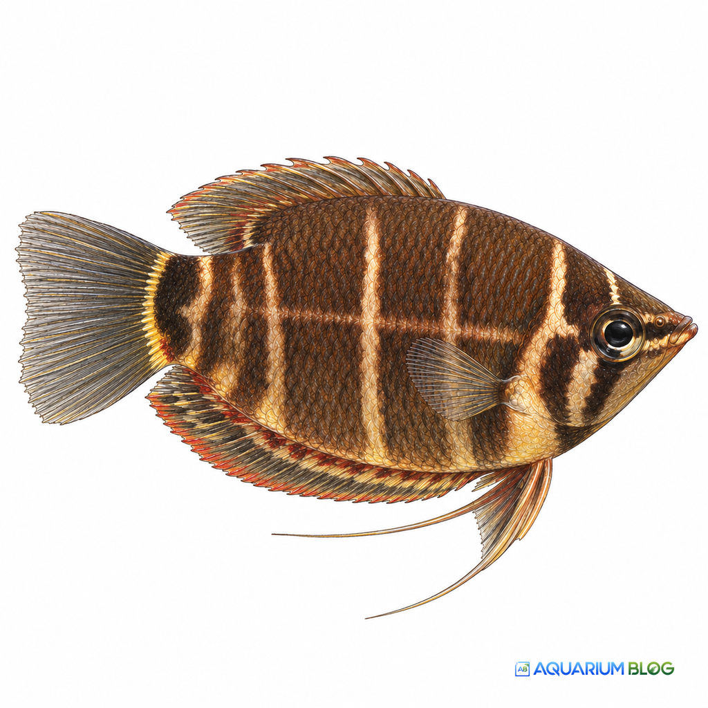 Sphaerichthys osphromenoides. Gourami chocolate hembra