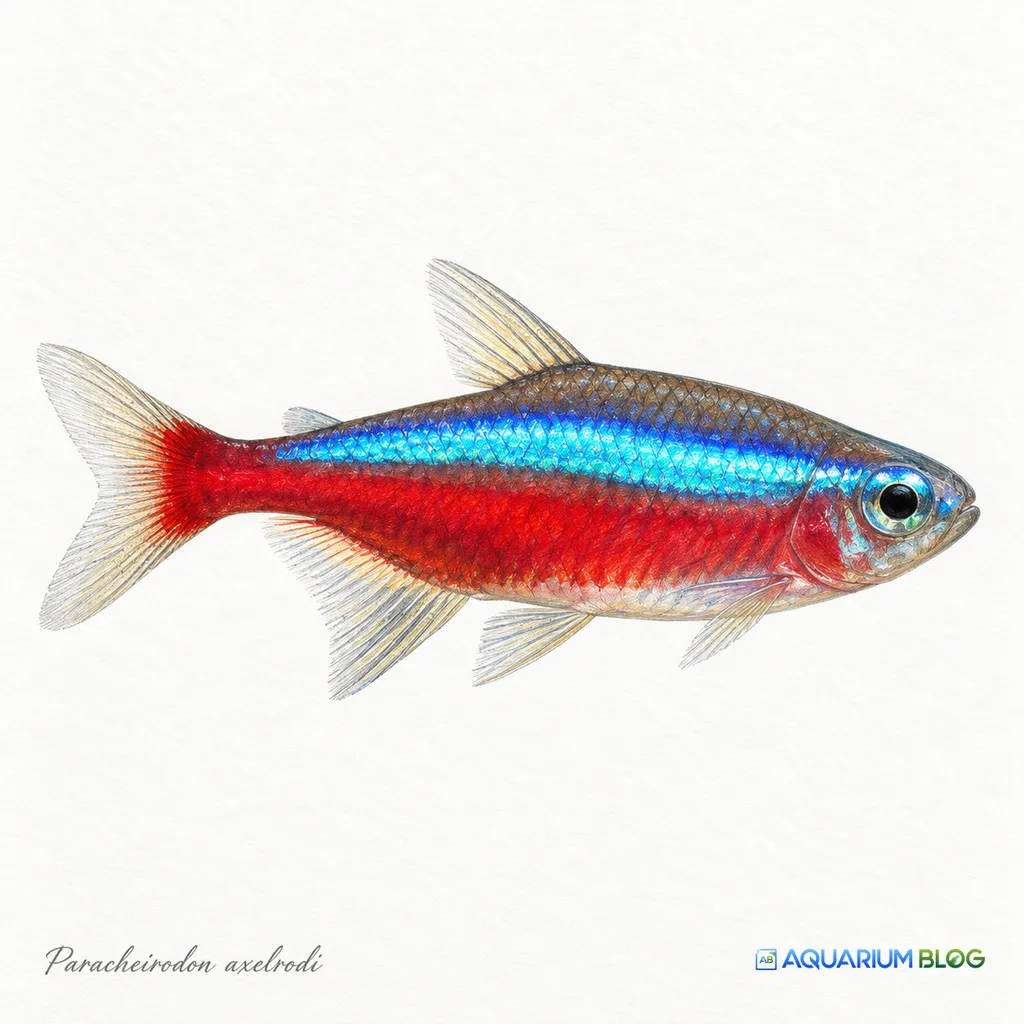 Paracheirodon Axelrodi. Tetra Cardenal.