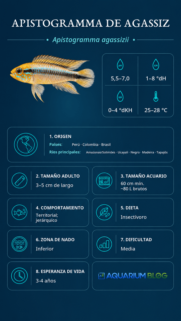 Ficha resumen Atlas Apistogramma agassizii 