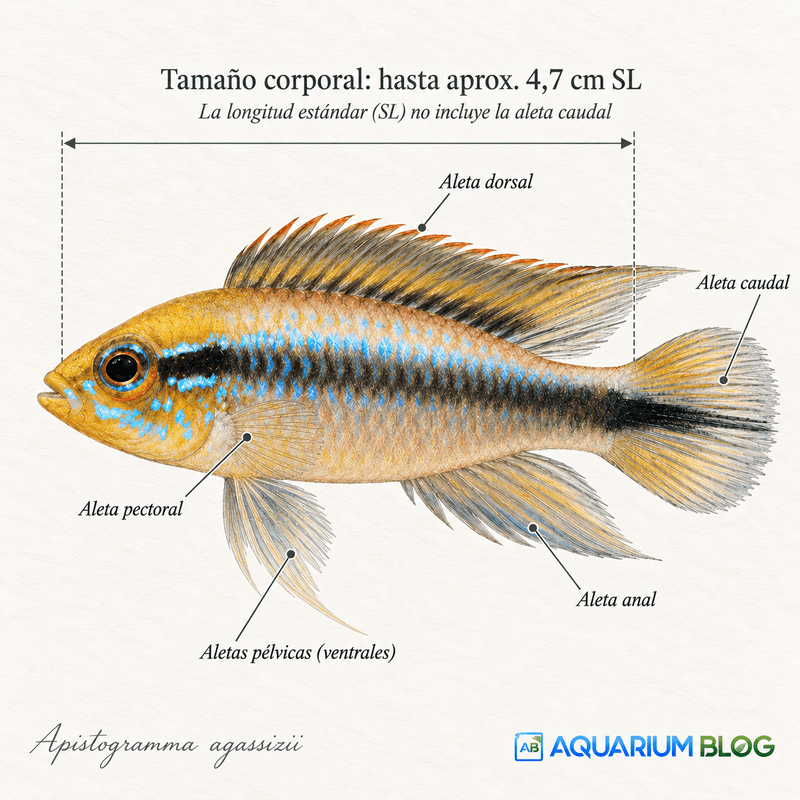 Morofologia Apistogramma agassizii